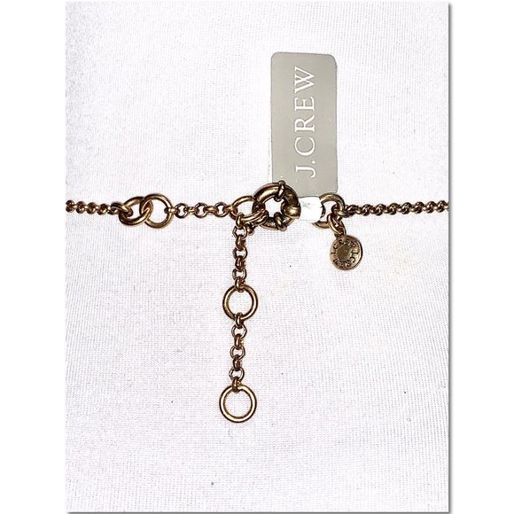 J. Crew Gold Crystal Cluster Statement Necklace NWT - Picture 4 of 5